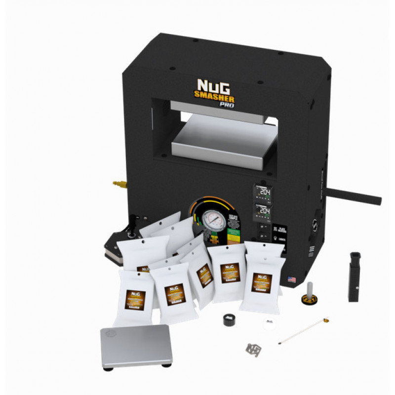 NugSmasher Pro Touch 20 Ton Rosin Press Master Bundle