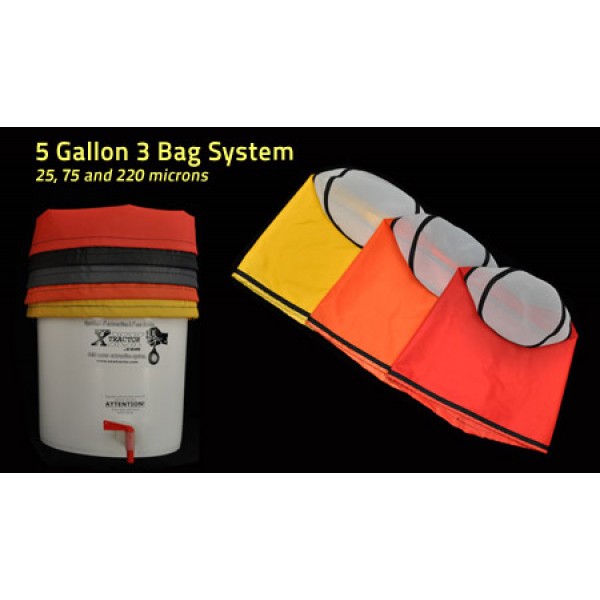 5 Gallon XXXtractor 3 Bag System